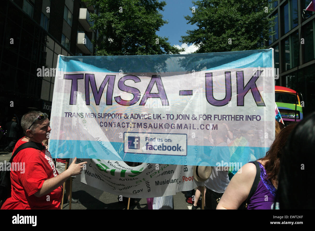 Pride in London Parade, 2015, Baker Street, Marylebone, London; England; UK Stockfoto