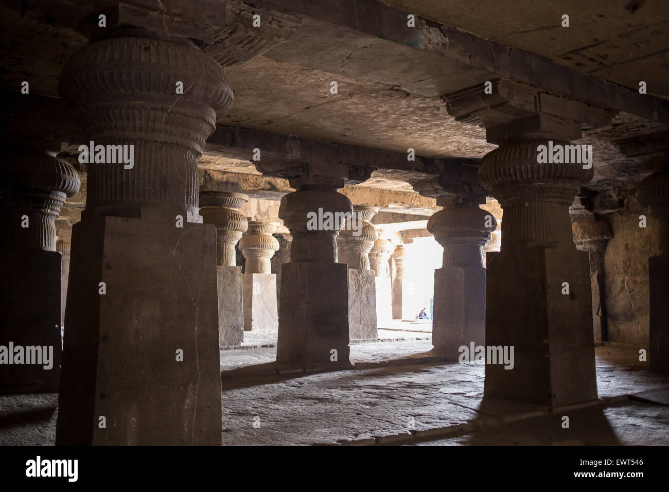 Vergessene unterirdischen Tempel Stockfoto