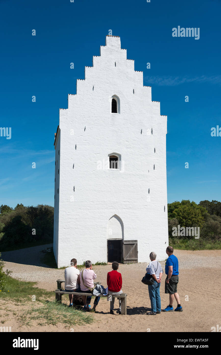 Die Sand-verschlungen Buried Kirche (Tilsandede Kirke), Skagen, Region Nord-Jütland, Dänemark Stockfoto