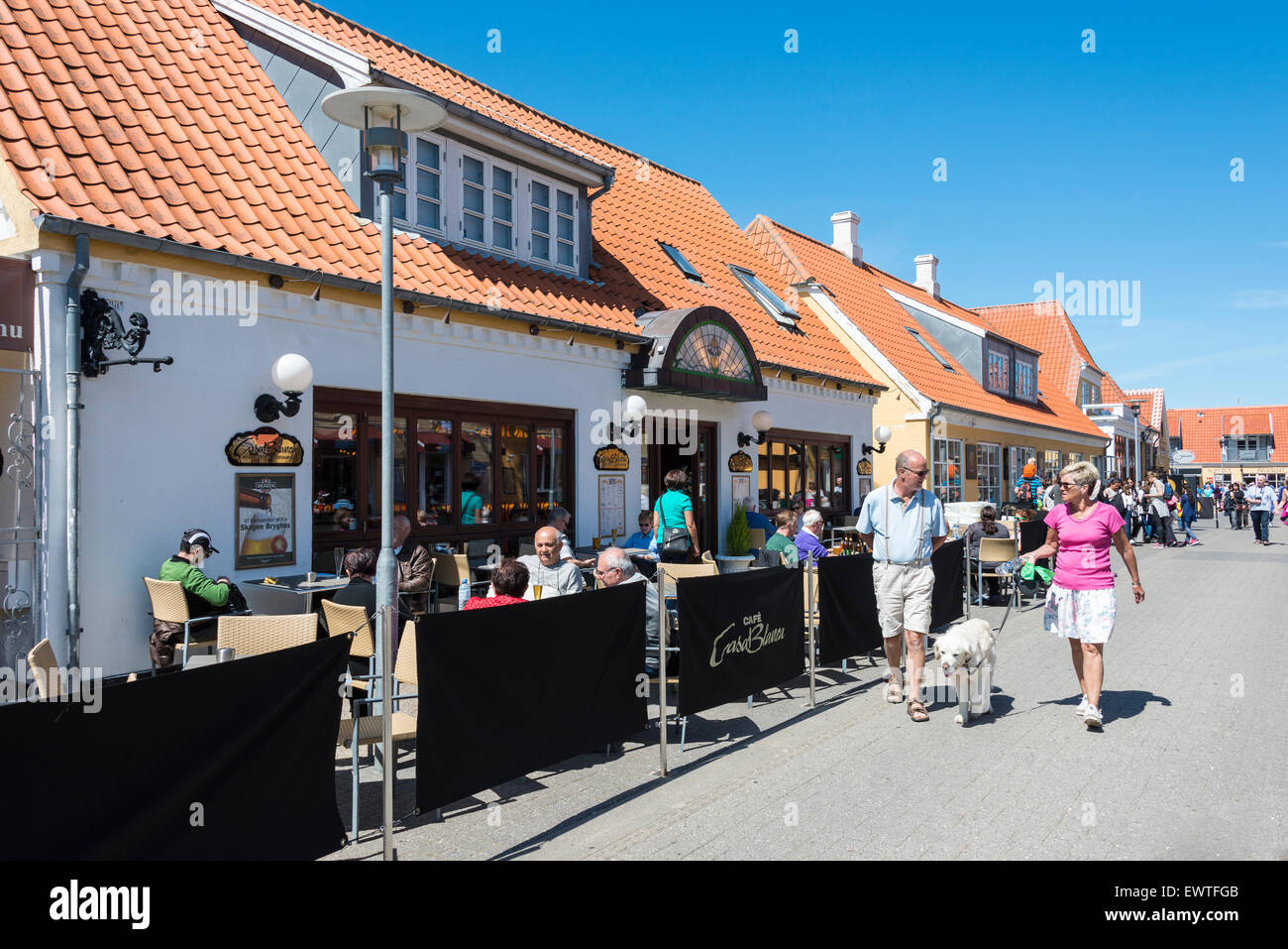 Cafe Casa Blanca, Havnevej, Skagen, Region Nordjütland, Dänemark Stockfoto
