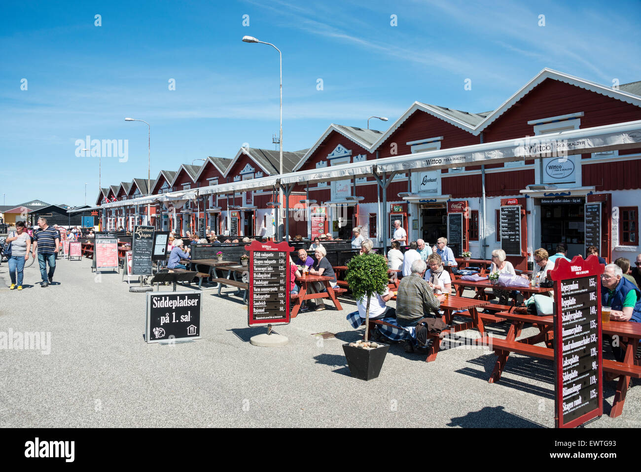 Skagen Fiskerestaurant, Skagen, Nord-Jütland Region, Dänemark Stockfoto