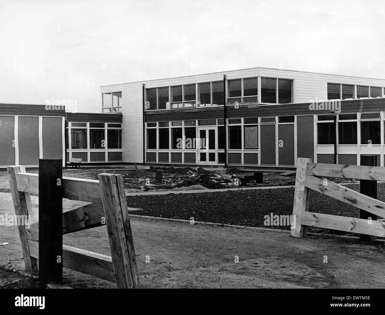 St Albans römisch-katholisch Primary School, Redcar, die Anwendung zum ersten Mal am 9. September sein wird. 31. August 1968. Stockfoto