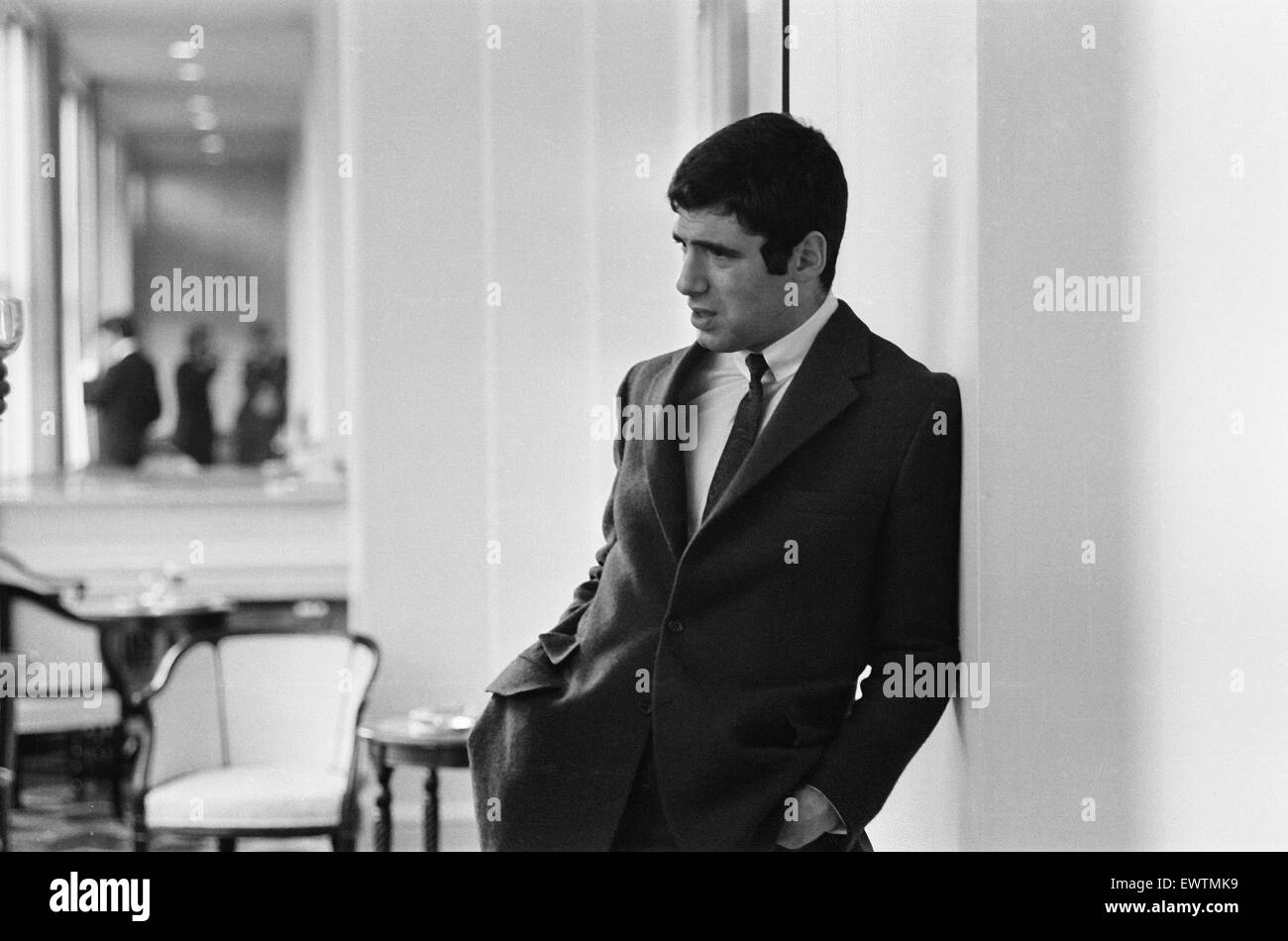 Elliott Gould, Schauspieler, Foto-Anruf, London, 20. März 1966. Stockfoto