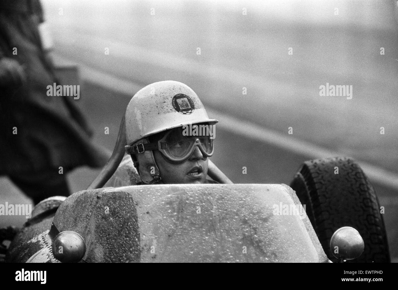 British Grand Prix Formel1 Rennsport auf dem Aintree Circuit in der Nähe von Liverpool. Giancarlo Baghetti in Aktion.  15. Juli 1961. Stockfoto