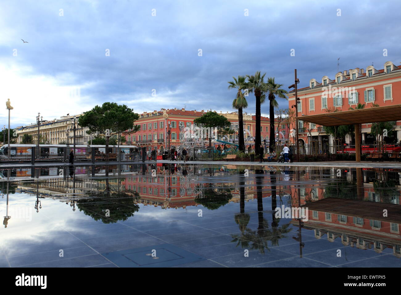 La Coulee Verte Garten in netten Stadt, Côte d ' Azur. Frankreich Stockfoto