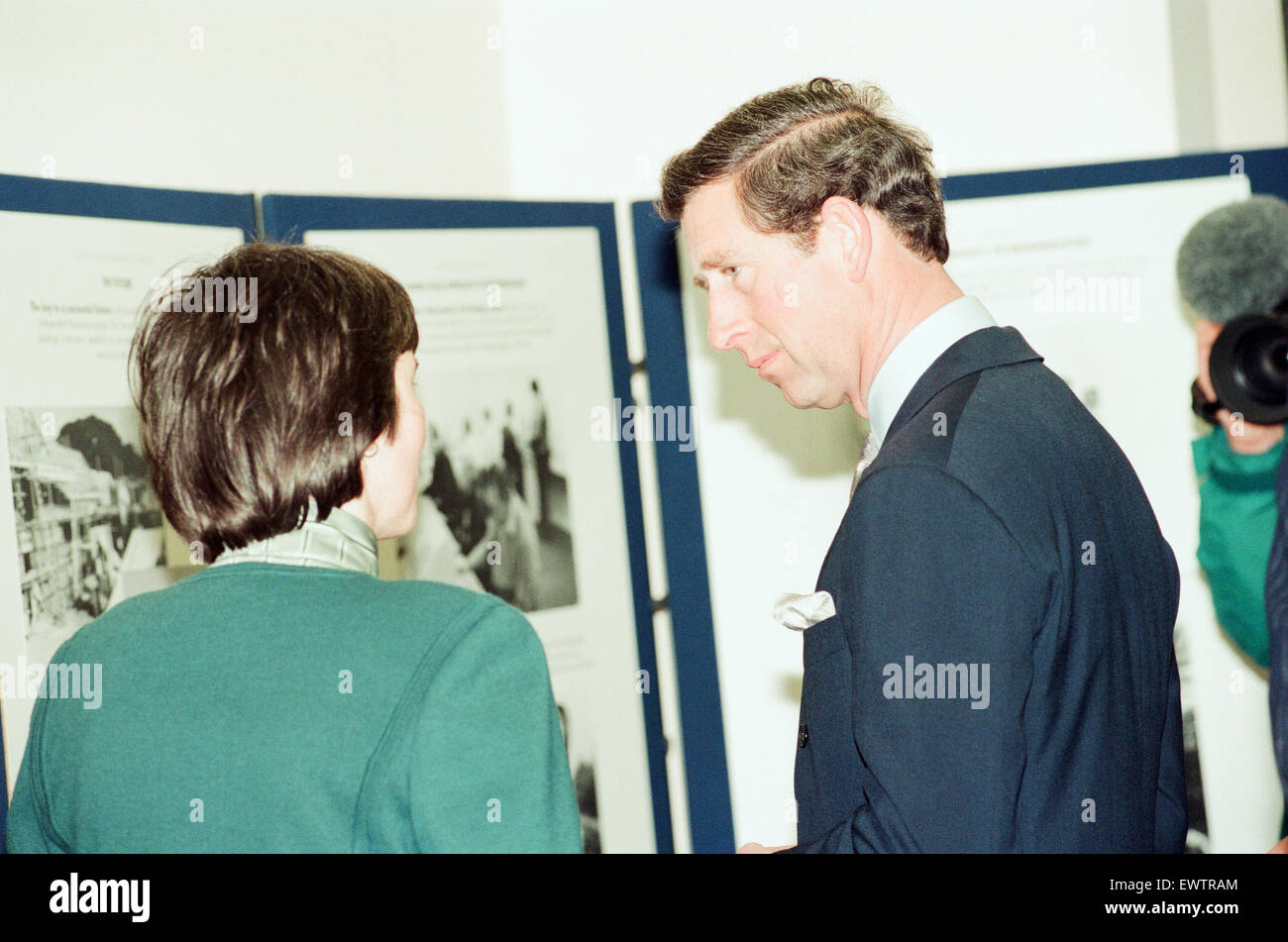 Prince Charles besucht Loftus, Saltburn-By-the-Sea, Redcar und Cleveland, Mittwoch, 30. März 1994. Stockfoto
