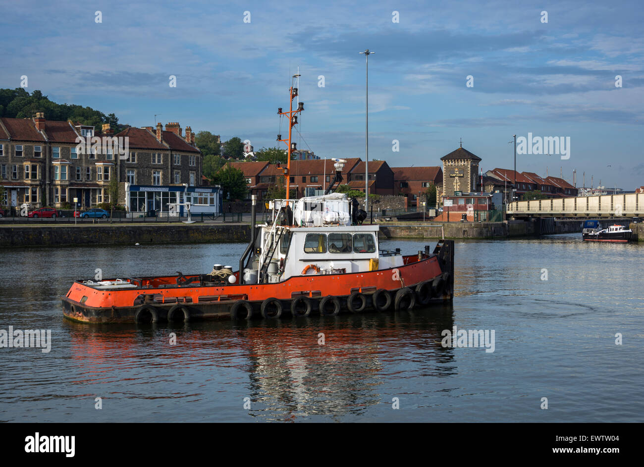 Das erste Segeln von der MV Balmoral nach einer Renovierung und Sanierung in Bristol. Sie verlässt Bristol Docks auf dem Avon. Stockfoto