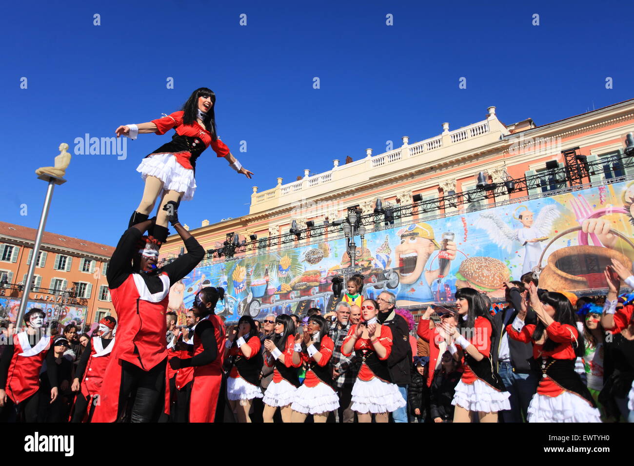 Der Karneval von Nizza Stadt, Côte d ' Azur, Frankreich Stockfoto