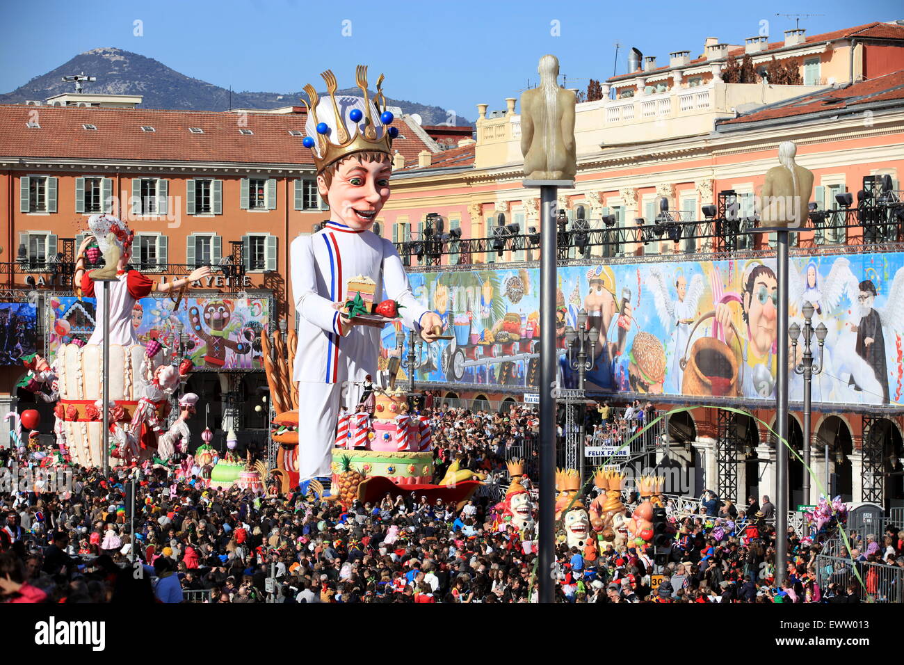 Der Karneval von Nizza Stadt, Côte d ' Azur, Frankreich Stockfoto