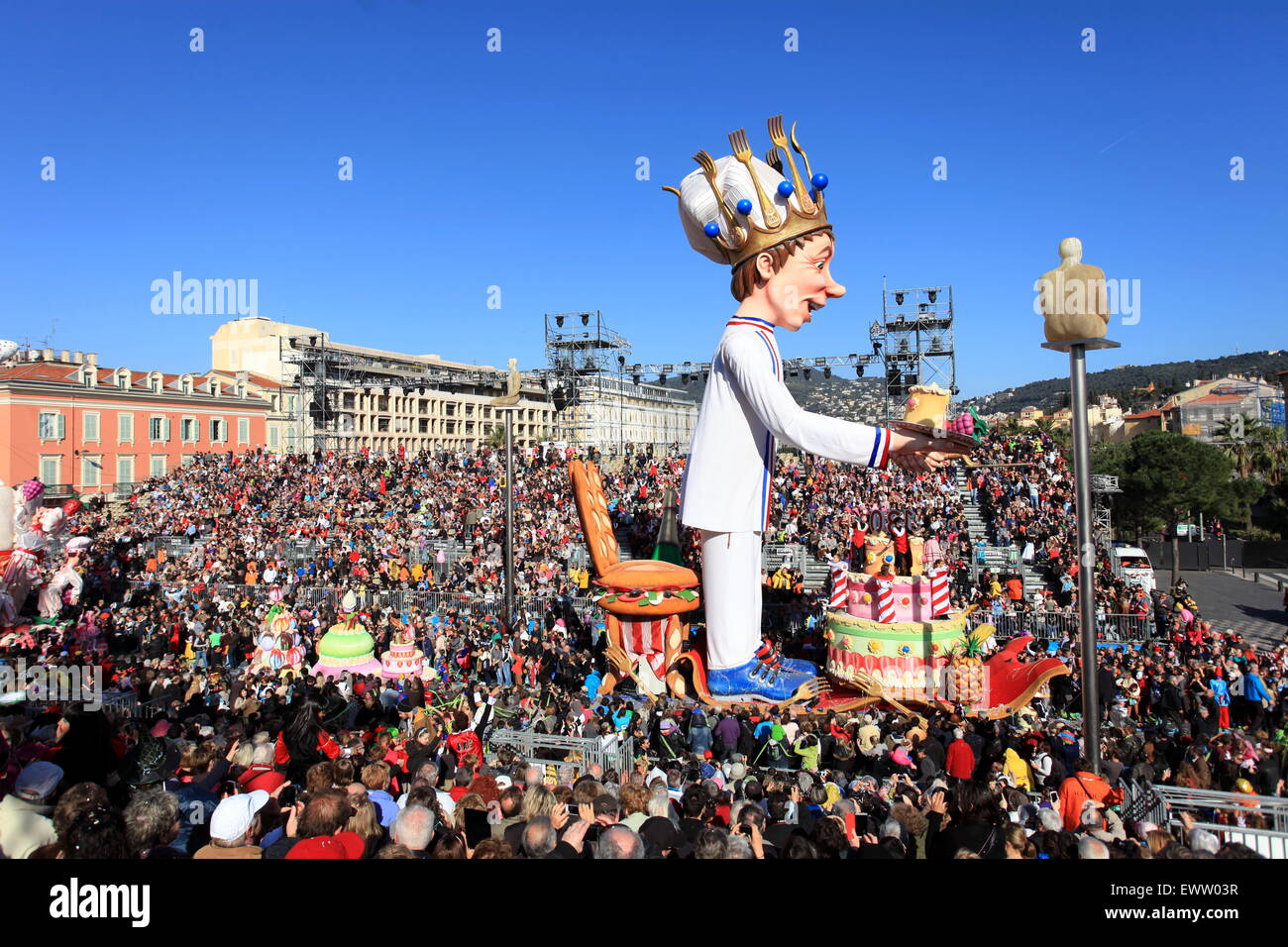 Der Karneval von Nizza Stadt, Côte d ' Azur, Frankreich Stockfoto
