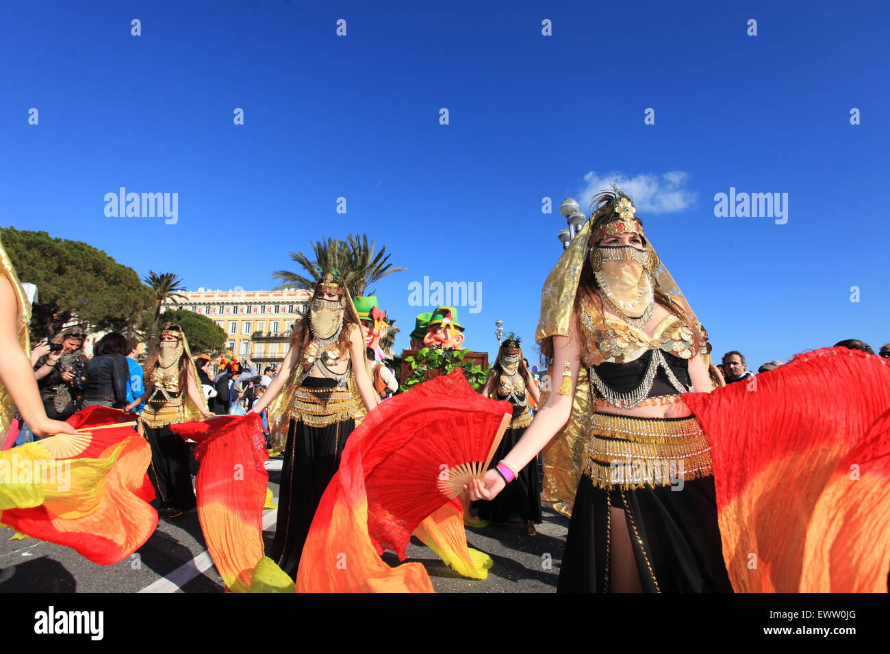 Der Karneval von Nizza Stadt, Côte d ' Azur, Frankreich Stockfoto