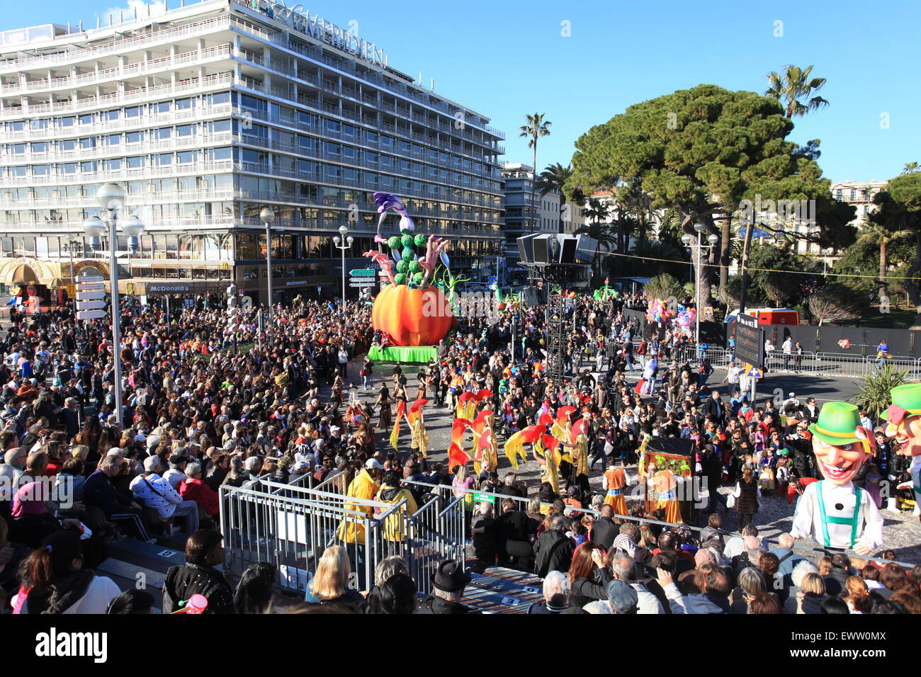 Der Karneval von Nizza Stadt, Côte d ' Azur, Frankreich Stockfoto