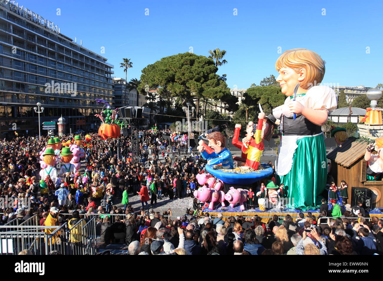 Der Karneval von Nizza Stadt, Côte d ' Azur, Frankreich Stockfoto