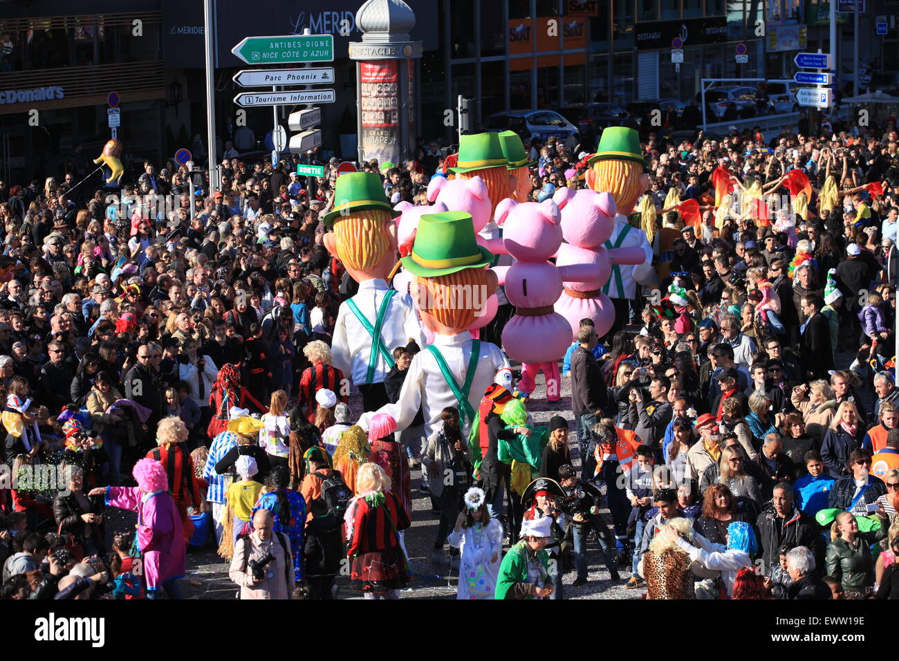 Der Karneval von Nizza Stadt, Côte d ' Azur, Frankreich Stockfoto
