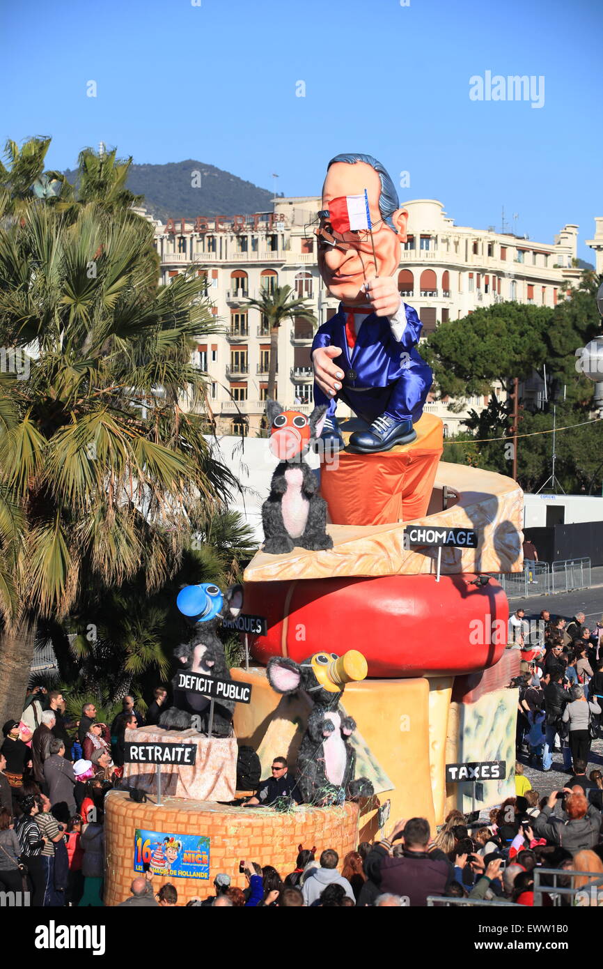 Der Karneval von Nizza Stadt, Côte d ' Azur, Frankreich Stockfoto