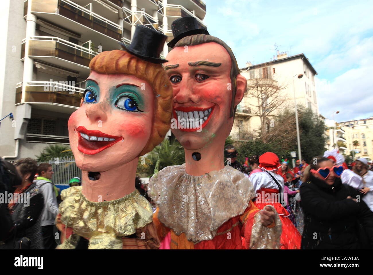 Der Karneval von Nizza Stadt, Côte d ' Azur, Frankreich Stockfoto