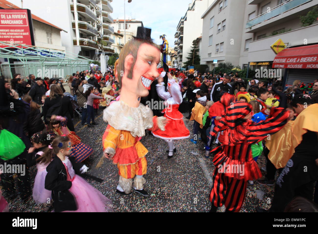 Der Karneval von Nizza Stadt, Côte d ' Azur, Frankreich Stockfoto