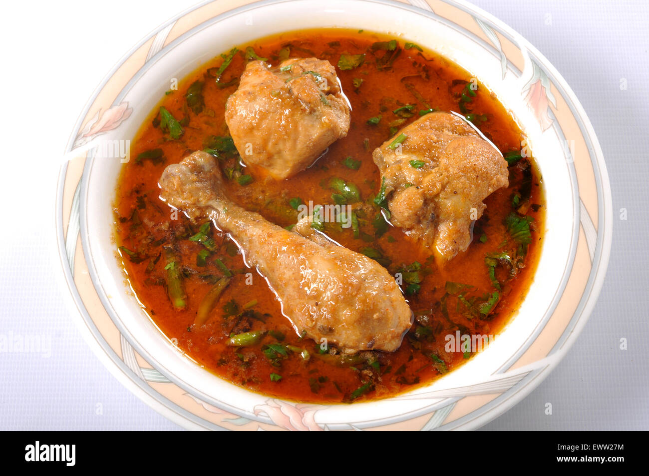 Spicy Chickencurry Stockfoto