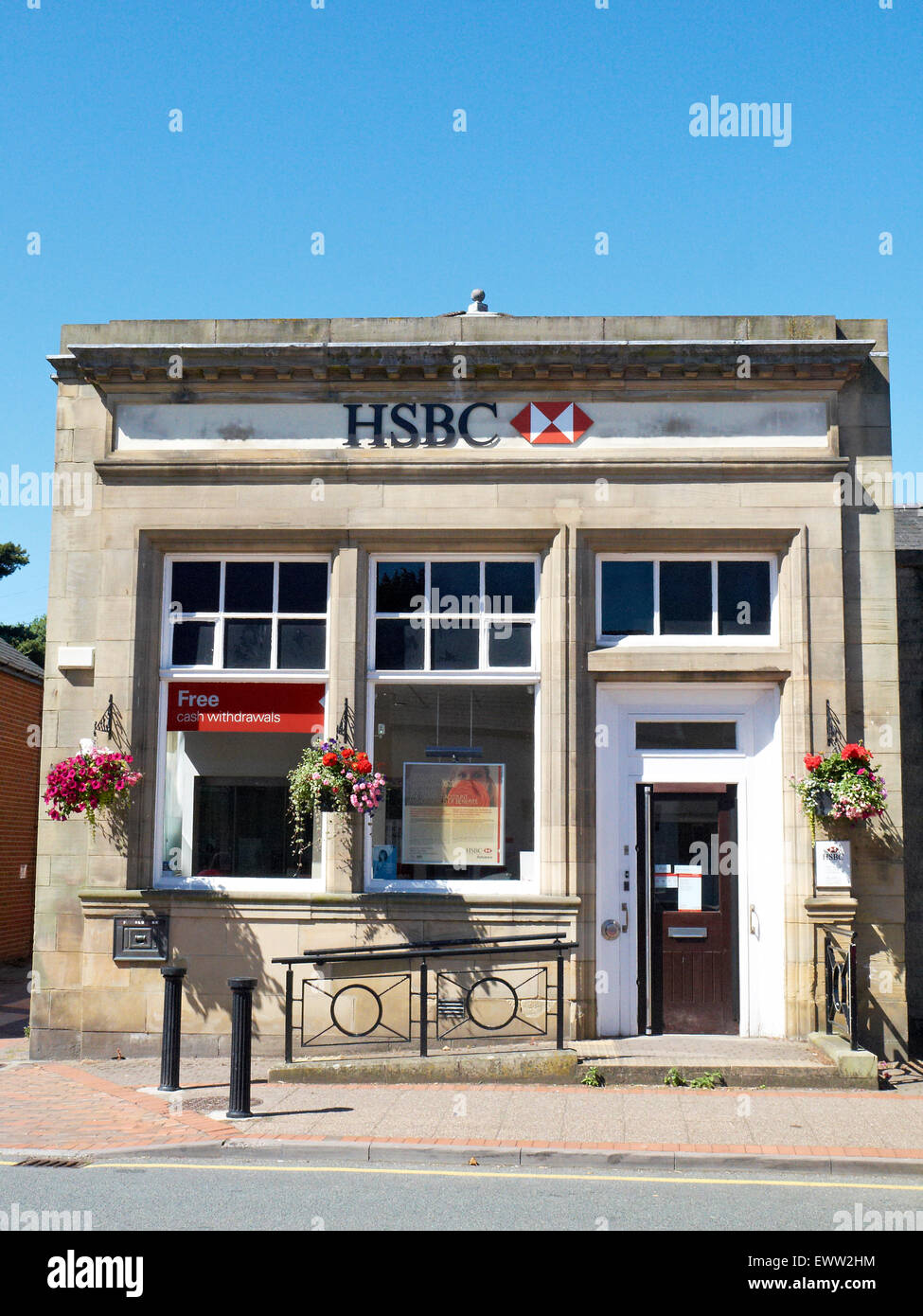HSBC-Niederlassung in Chirk Flintshire Wales UK Stockfoto