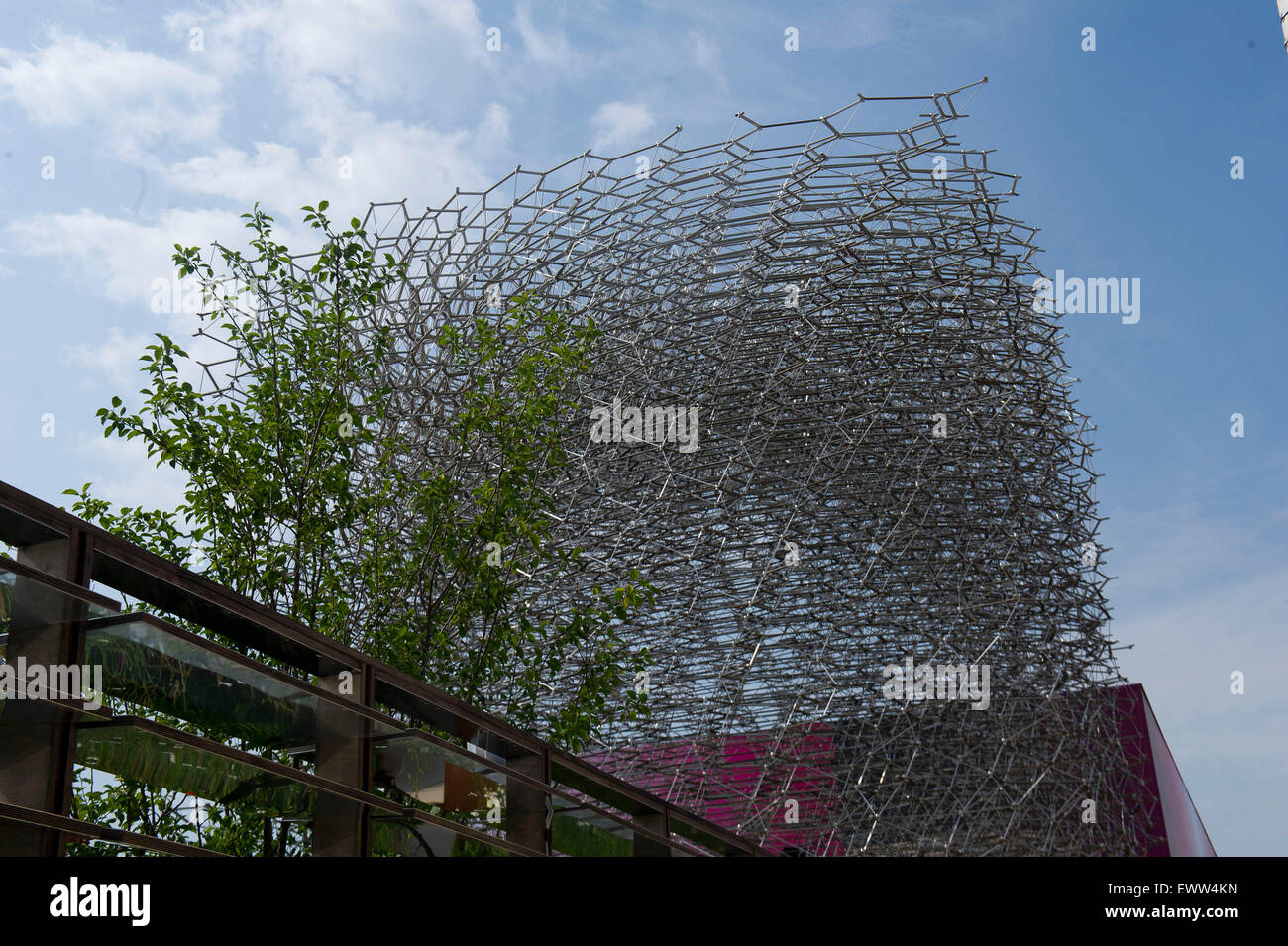 Italien, Mailand, Expo 2015 Pavillon England, im freien Stockfoto