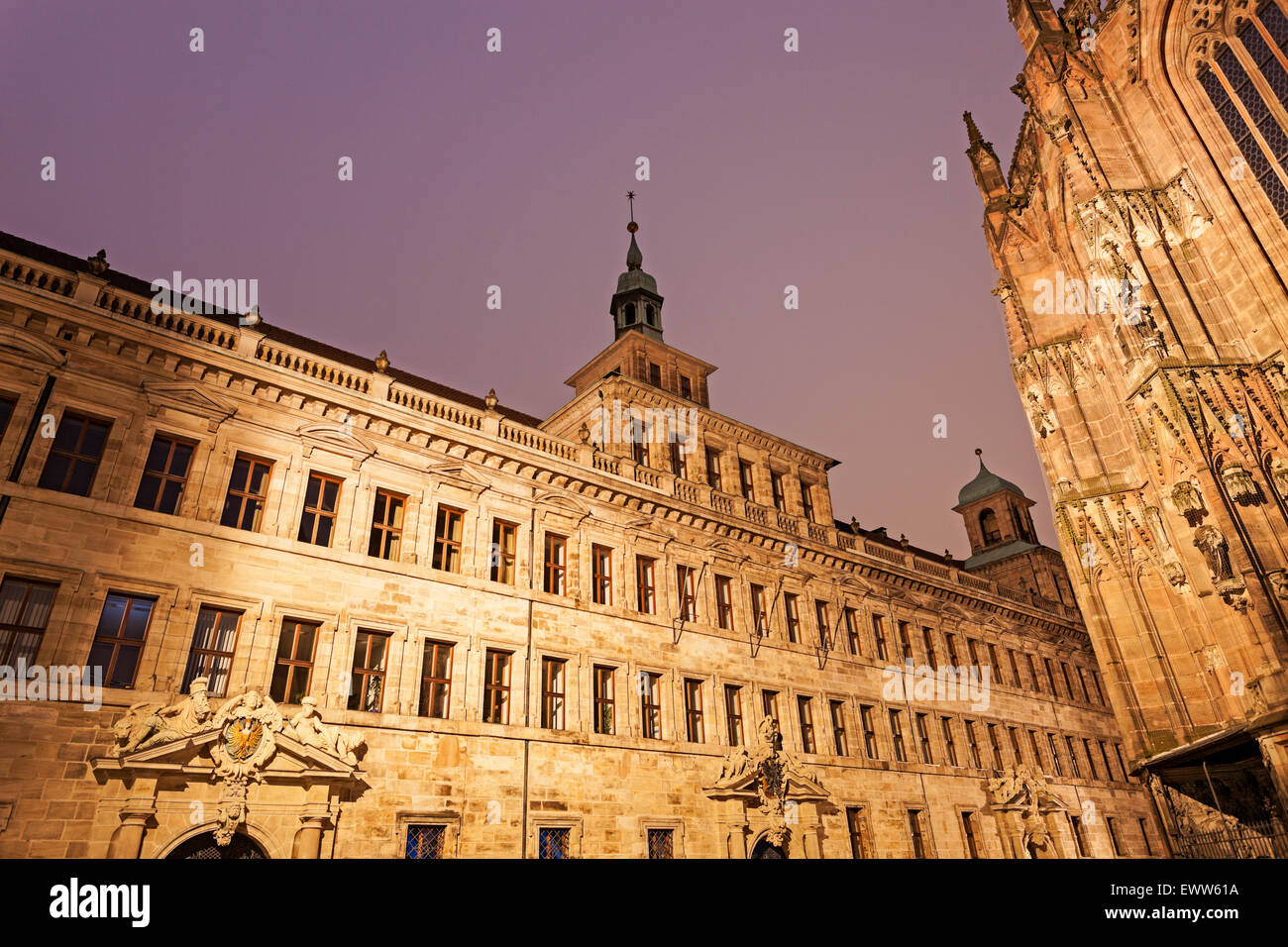 Altes Rathaus Nürnberg - Lochgefaengnisse Stockfoto