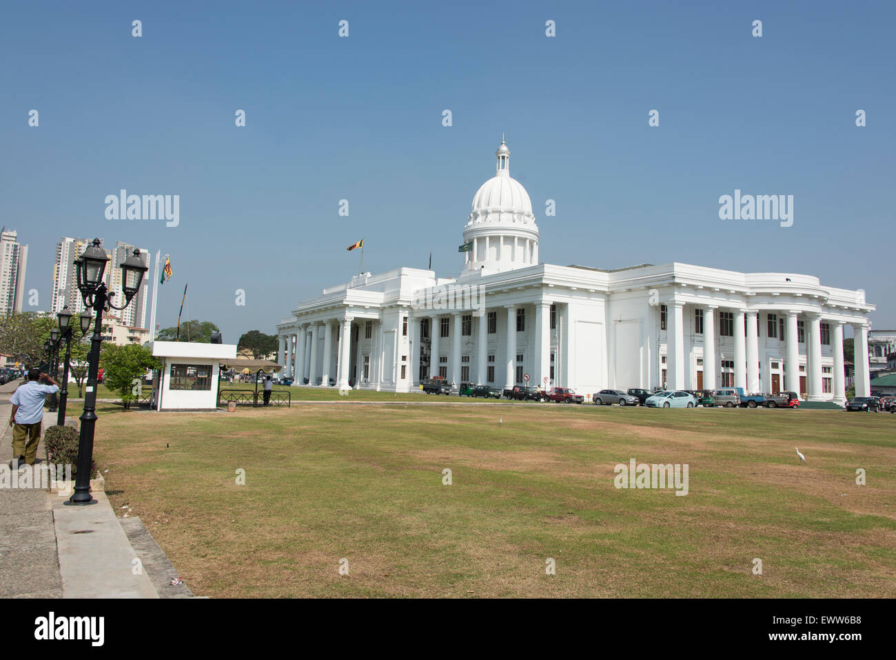 Colombos Stadt kommunalen Gebäude (Rathaus) in Cinnamon Gardens, Colombo, Sri Lanka Stockfoto