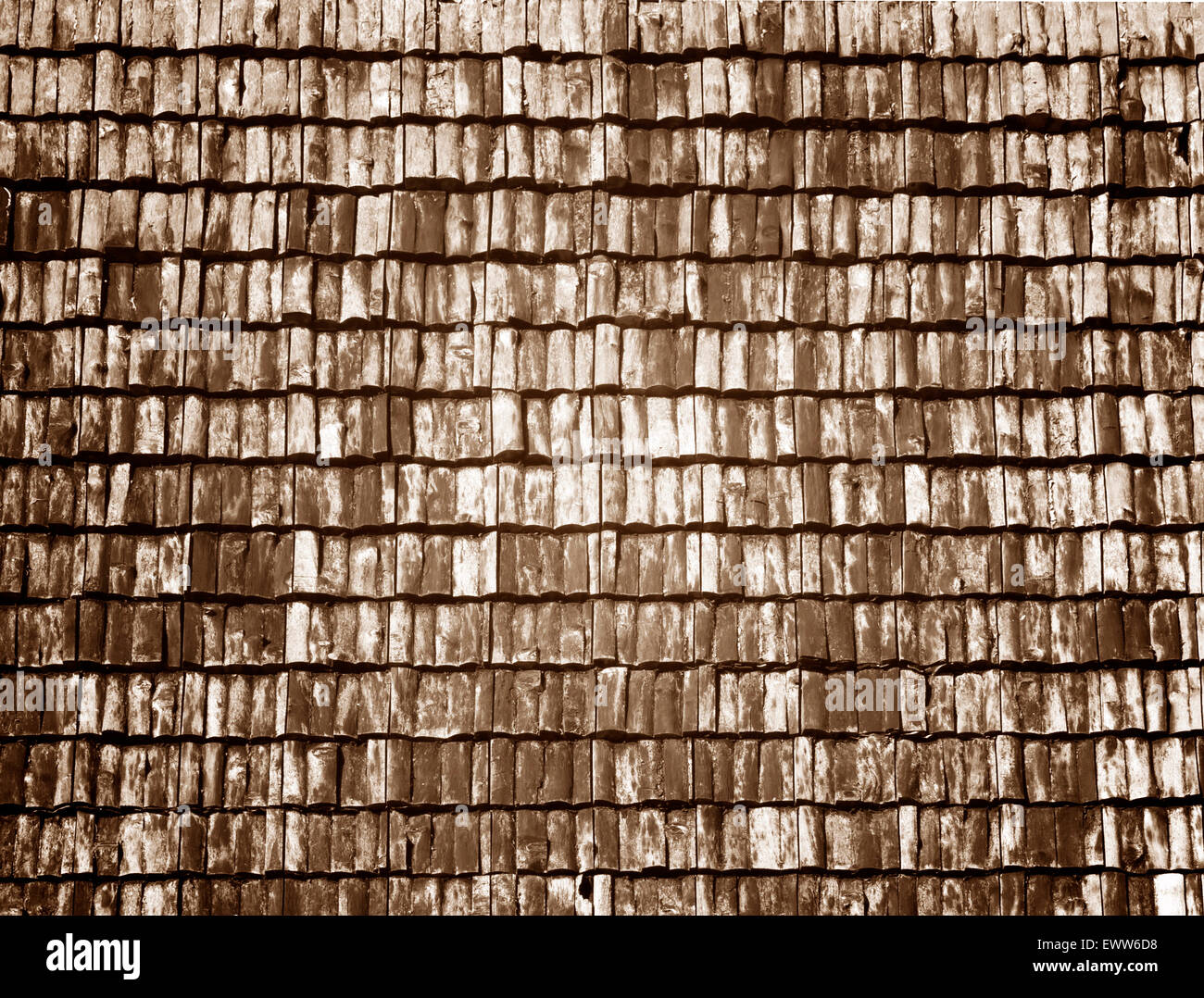 Altes Holz Dach verwittert strukturierten abstrakten Hintergrund. Stockfoto