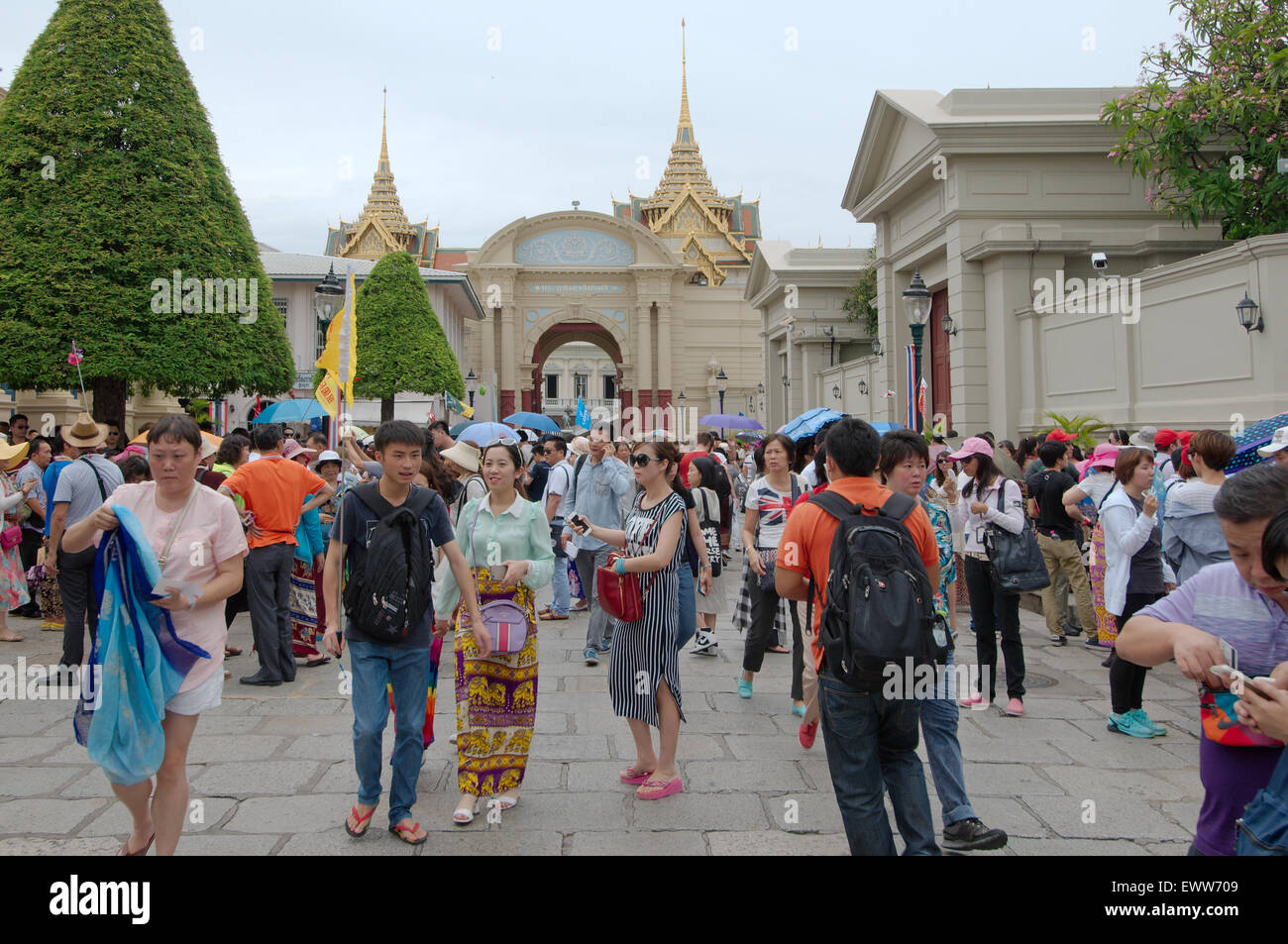 Grand Palace - Phra Borom Maha Ratscha Wang, Bangkok, Thailand Stockfoto
