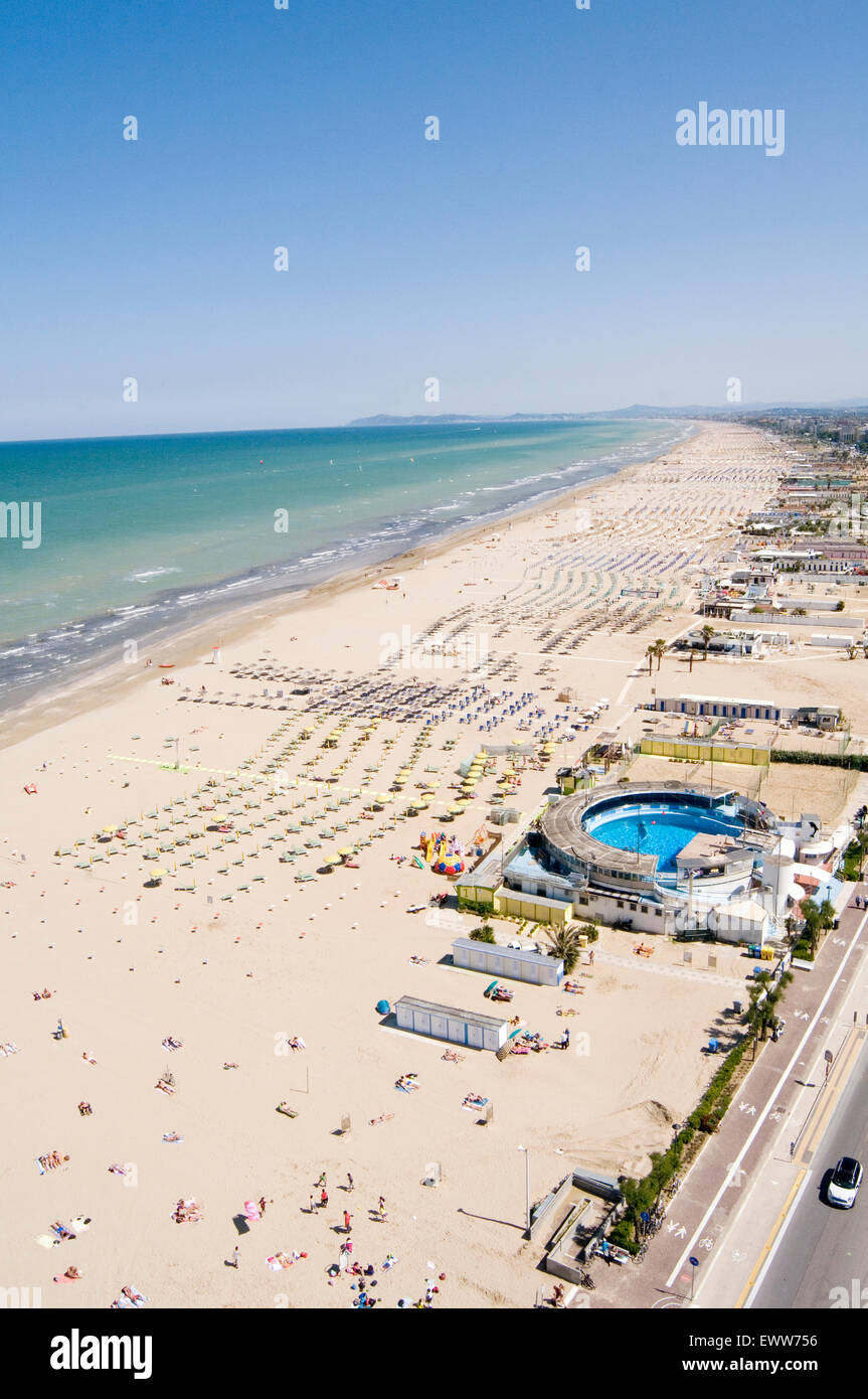 Rimini Italien Italienische Strand Strnde Region Emilia-Romagna Adria