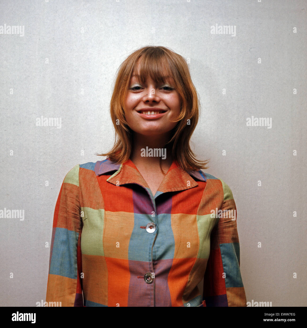 Deutsche Plant und Fotomodell Andrea Rau, Deutschland 1970er Jahre. Die ...