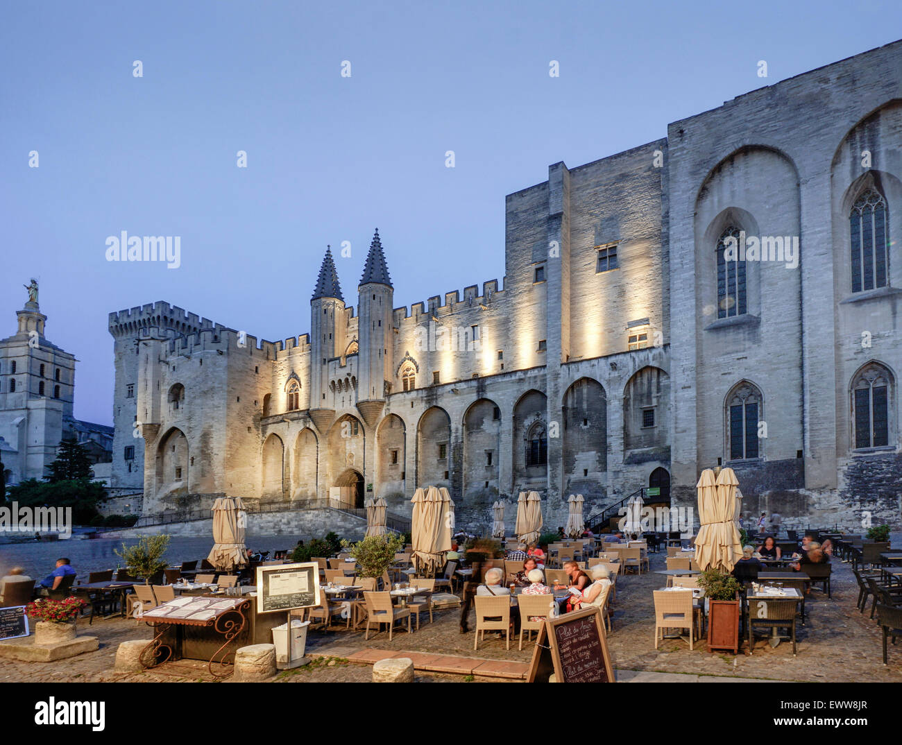 Palais de Papes, Avignon, Bouche du Rhone, Frankreich Stockfoto