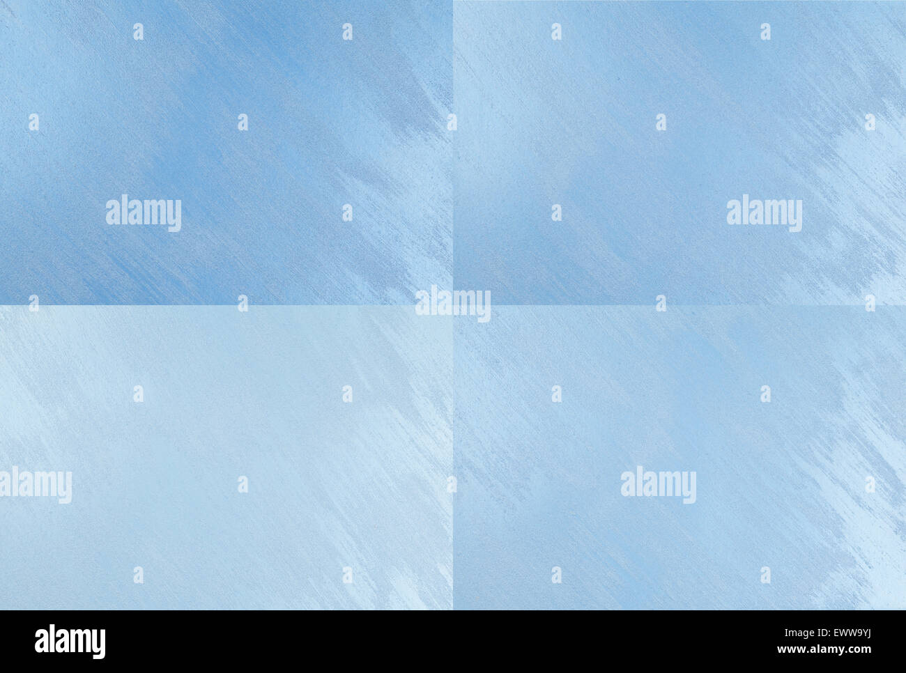 Wand Farbe Textur blau, vier Probe Stockfoto