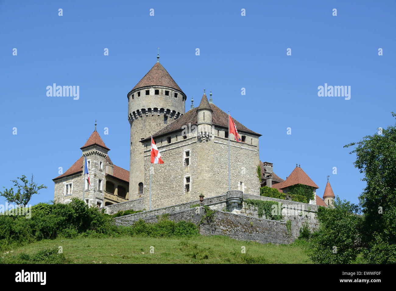 Chateau de Montrottier in Lovagny Frankreich-Schlösser Stockfoto