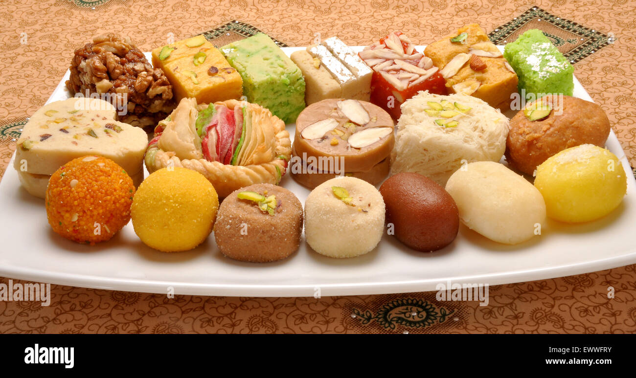 Pakistanische & des indischen Lieblings Süßigkeiten Stockfoto