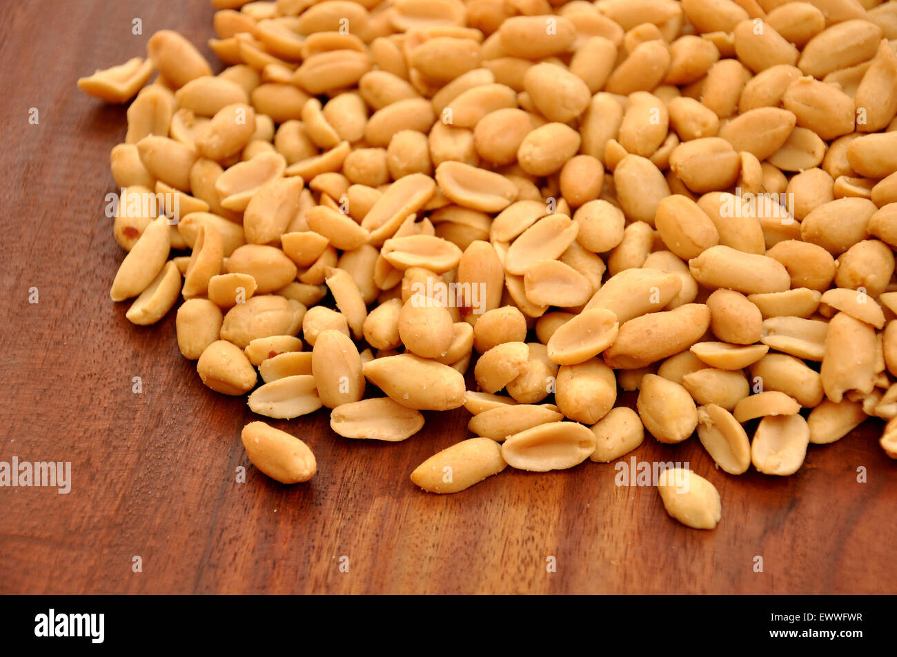 Salzige Erdnüsse Stockfoto