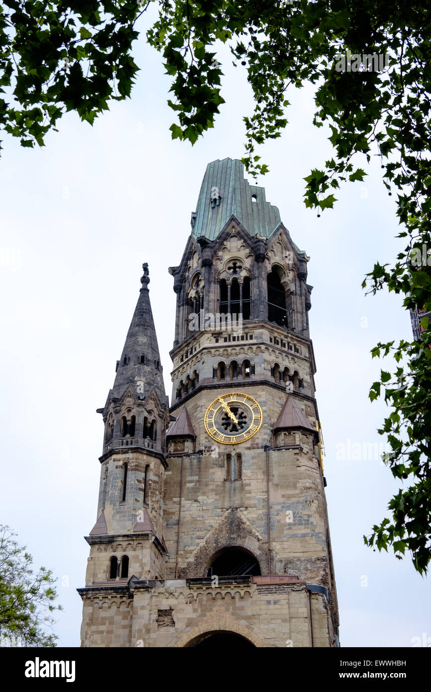 Eine zerstörte Kirche Berlin Deutschland 2. Weltkrieg Stockfoto