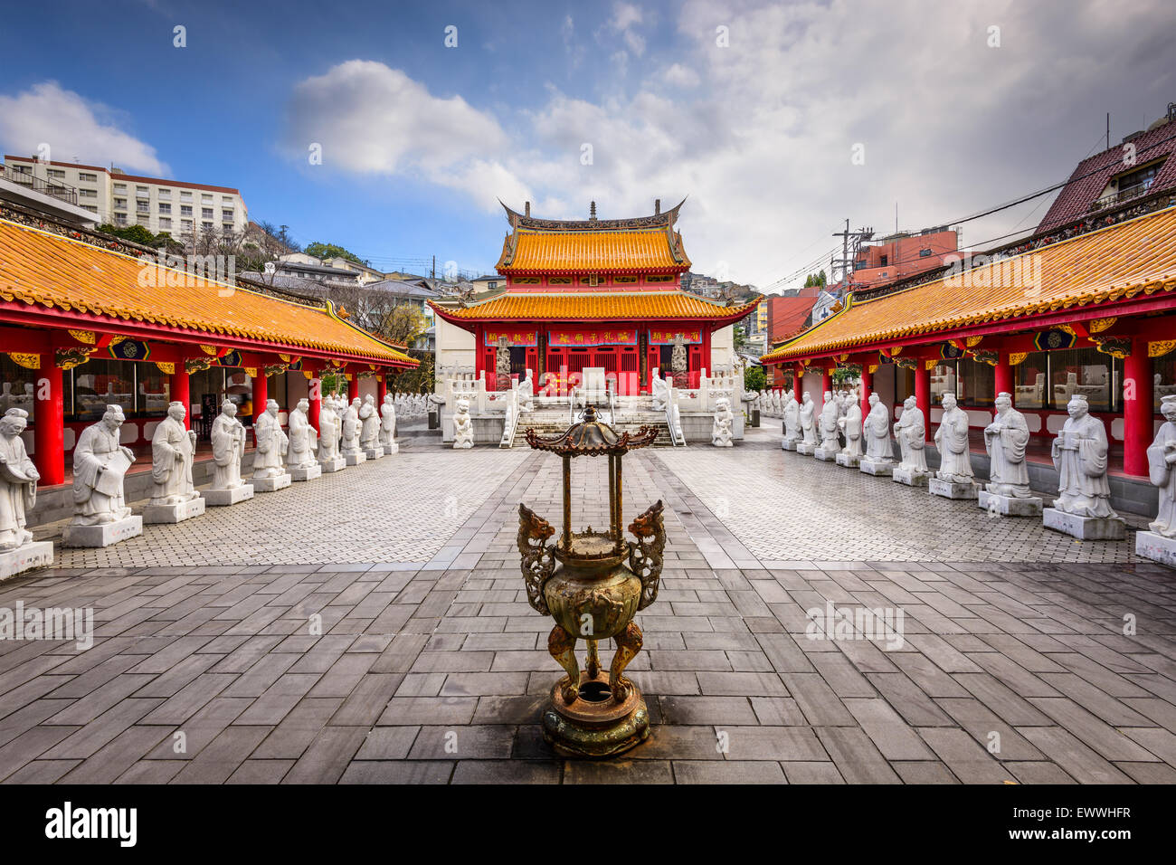 Nagasaki, Japan am Konfuzius Schrein. Stockfoto