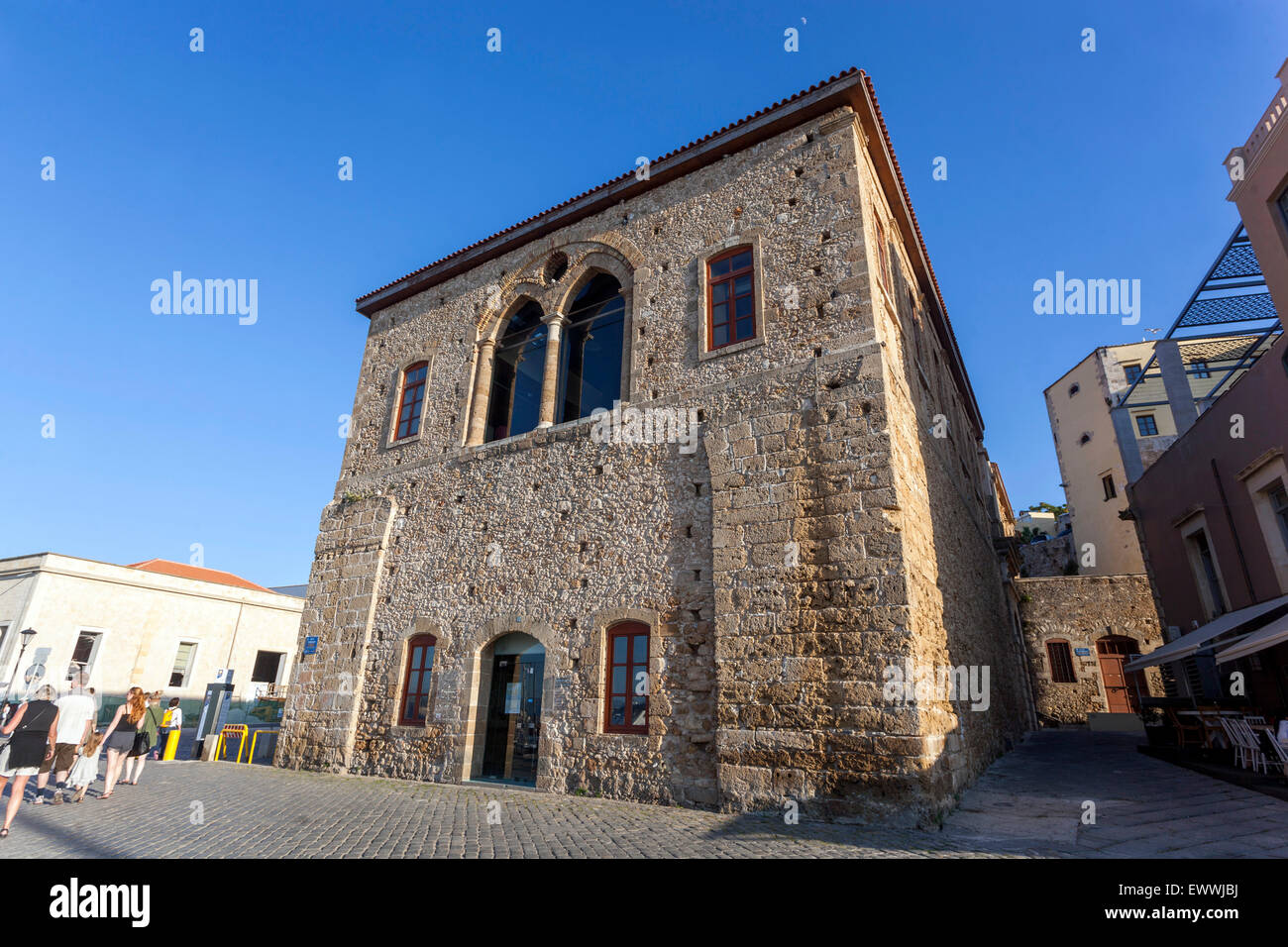 Zentrum der mediterranen Architektur, Chania, Kreta, Griechenland, Europa Stockfoto