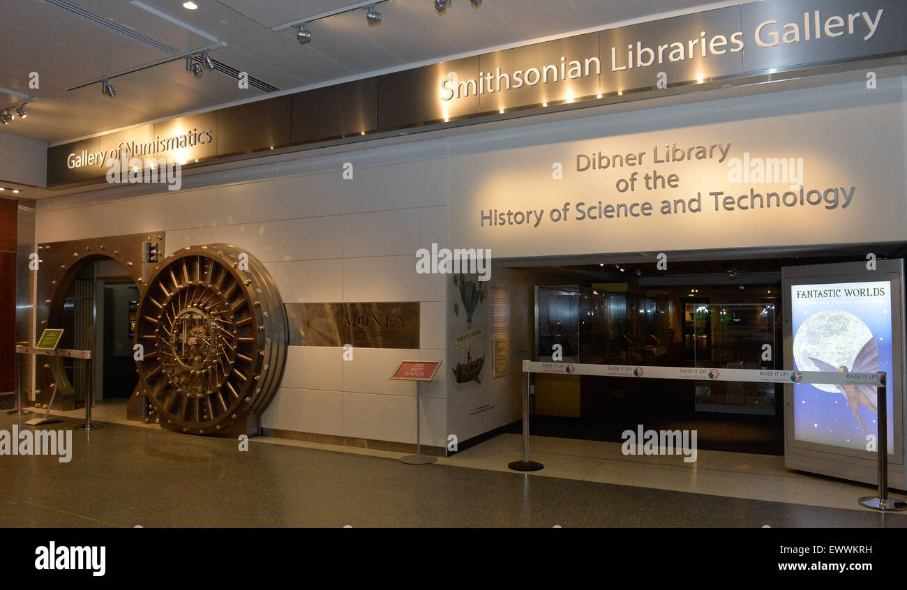 Washington, DC, USA. 1. Juli 2015. Einige neue Ausstellungen werden bei der Eröffnung des National Museum of American History Innovation Flügel in Washington, D.C., Hauptstadt der Vereinigten Staaten, 1. Juli 2015 vorgestellt. © Bao Dandan/Xinhua/Alamy Live-Nachrichten Stockfoto