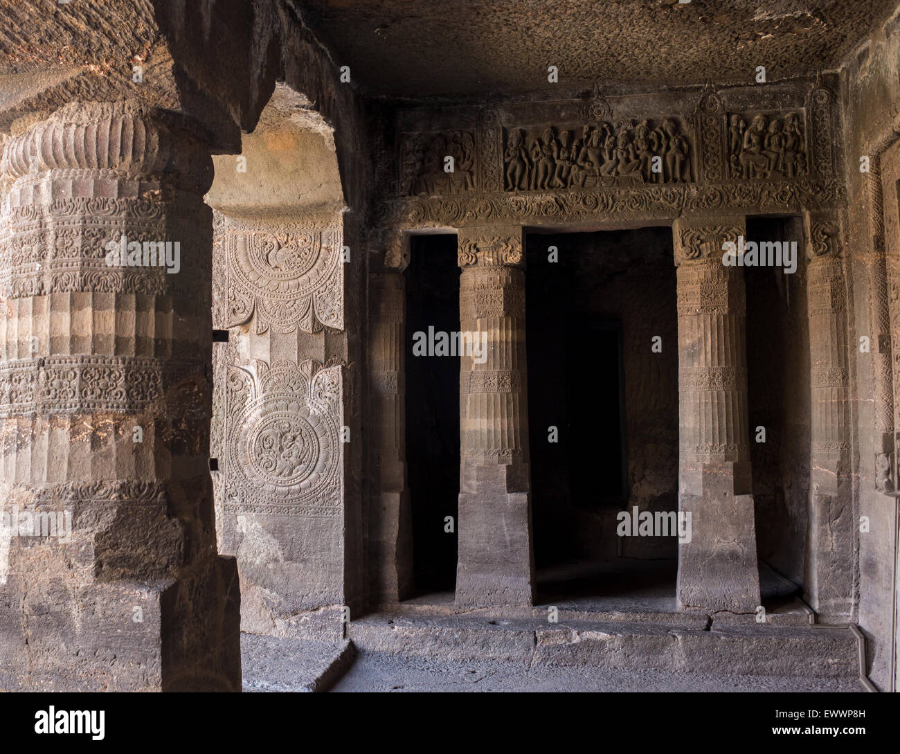 Vergessene unterirdischen Tempel Stockfoto