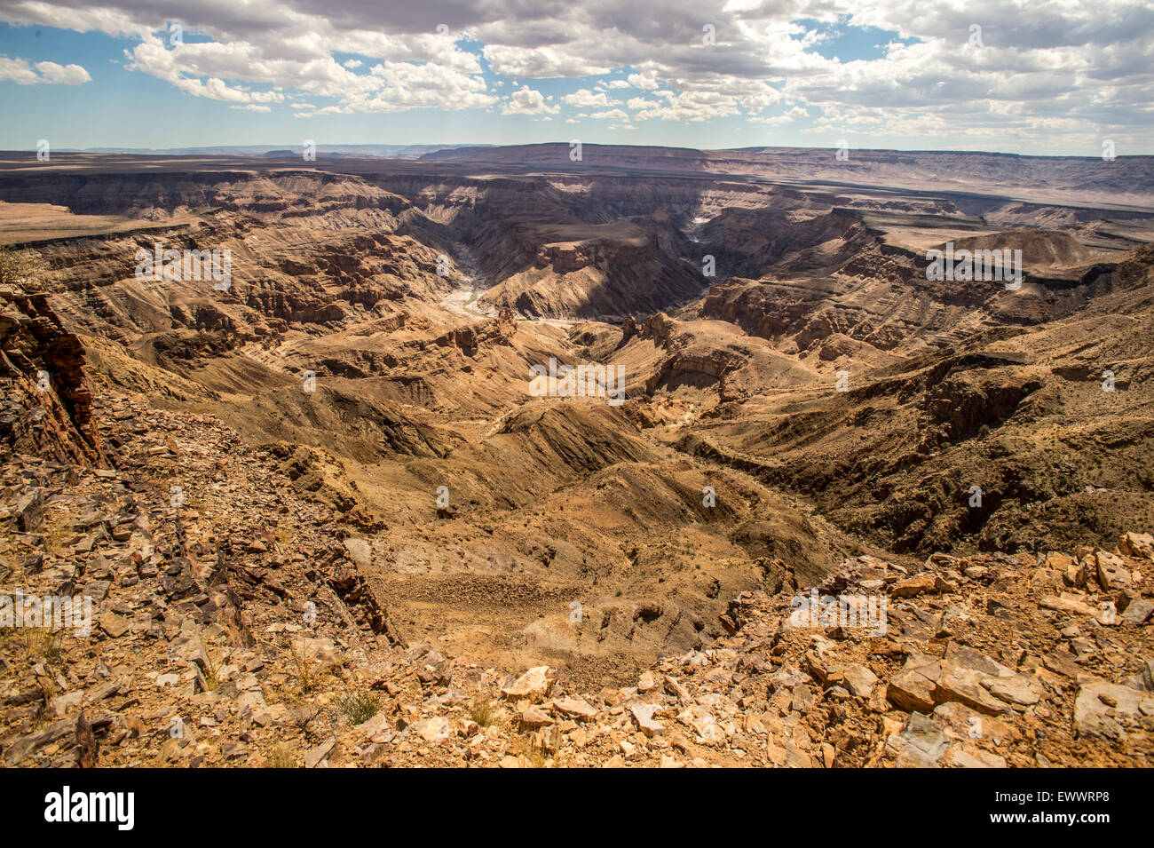 HOBAS, Namibia, Afrika - Fish River Canyon, die größte Schlucht in Afrika. Bestandteil der ǀAi-ǀAis/Richtersveld Transfrontier Park Stockfoto