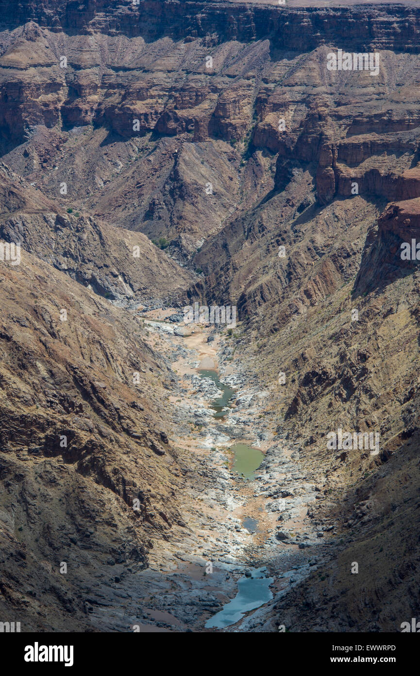 HOBAS, Namibia, Afrika - Fish River Canyon, die größte Schlucht in Afrika. Bestandteil der ǀAi-ǀAis/Richtersveld Transfrontier Park Stockfoto