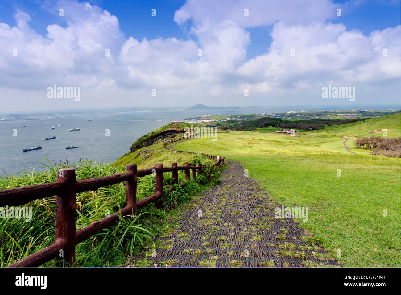 Landschaft der Insel Jeju, Südkorea Stockfoto
