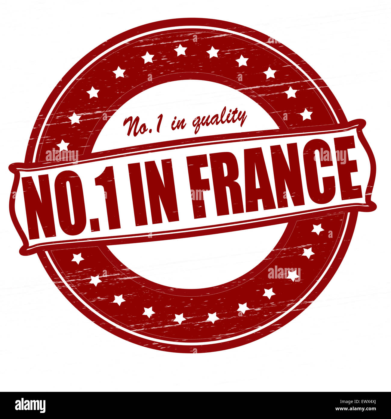 Stempel mit Text niemand in Frankreich innen, Abbildung Stockfoto