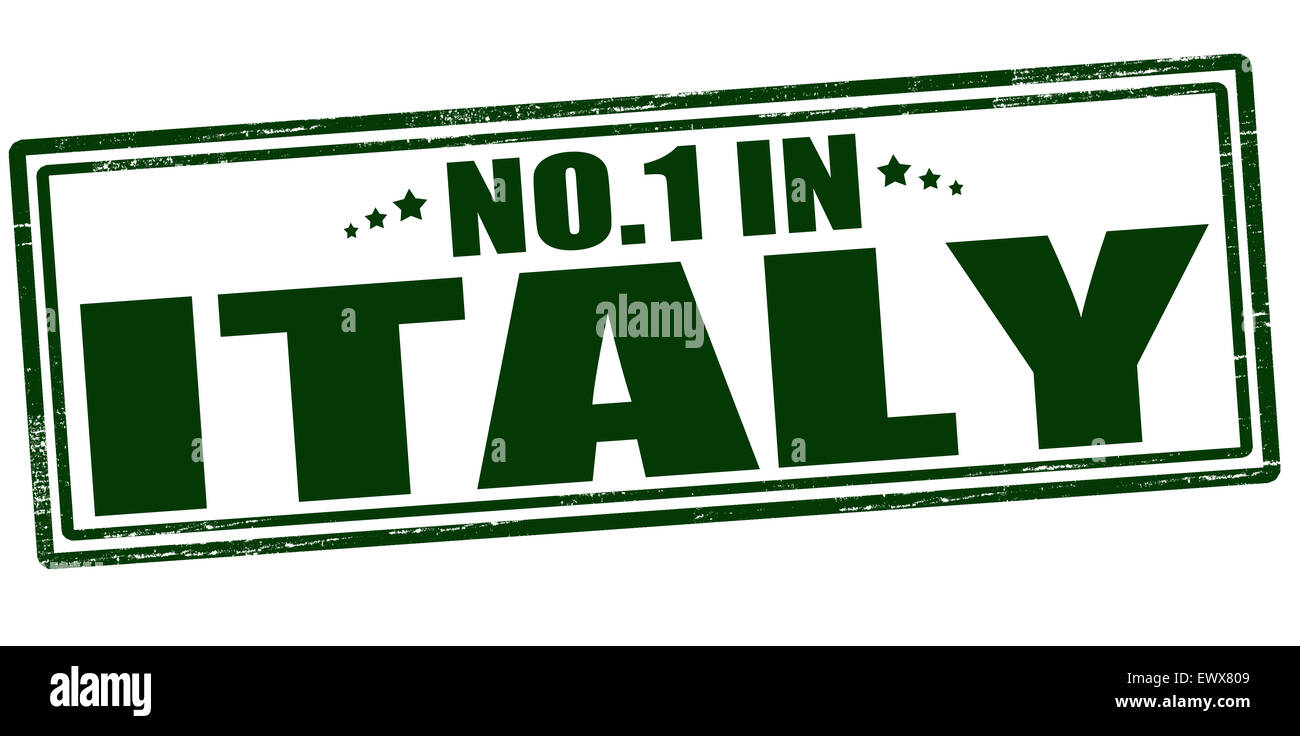 Stempel mit Text niemand in Italien Abbildung Stockfoto