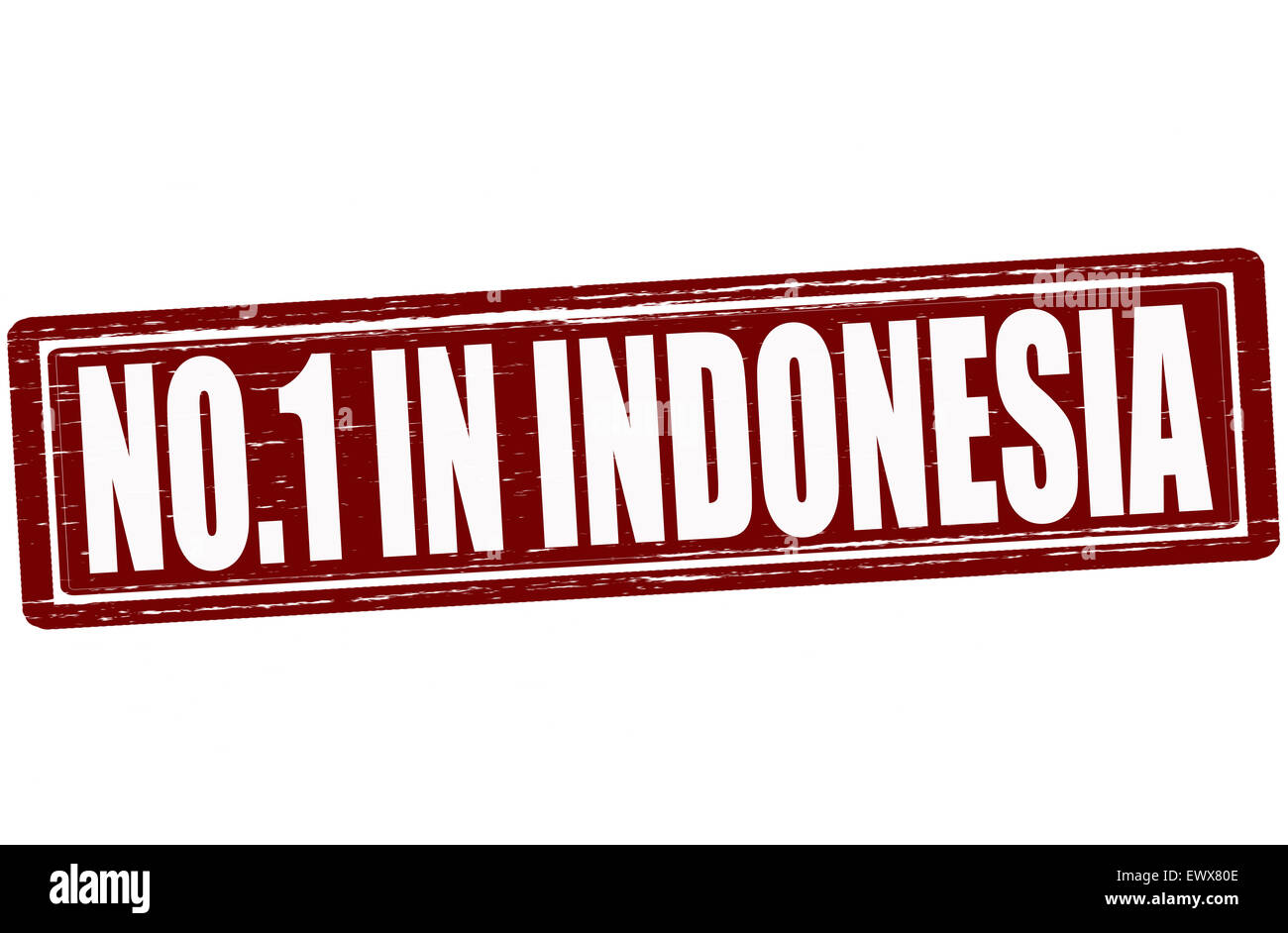 Stempel mit Text niemand in Indonesien Abbildung Stockfoto