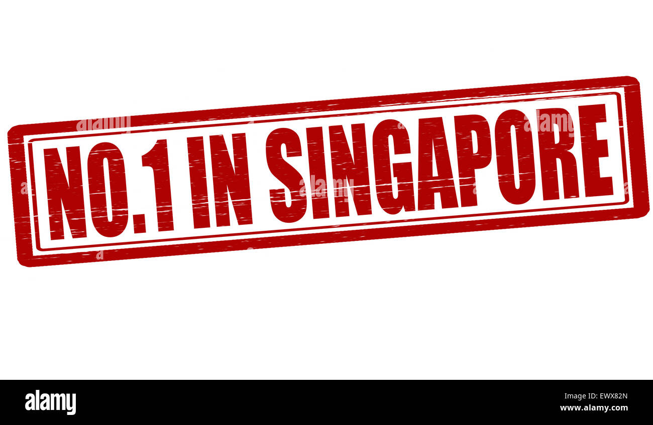 Stempel mit Text niemand in Singapur Abbildung Stockfoto