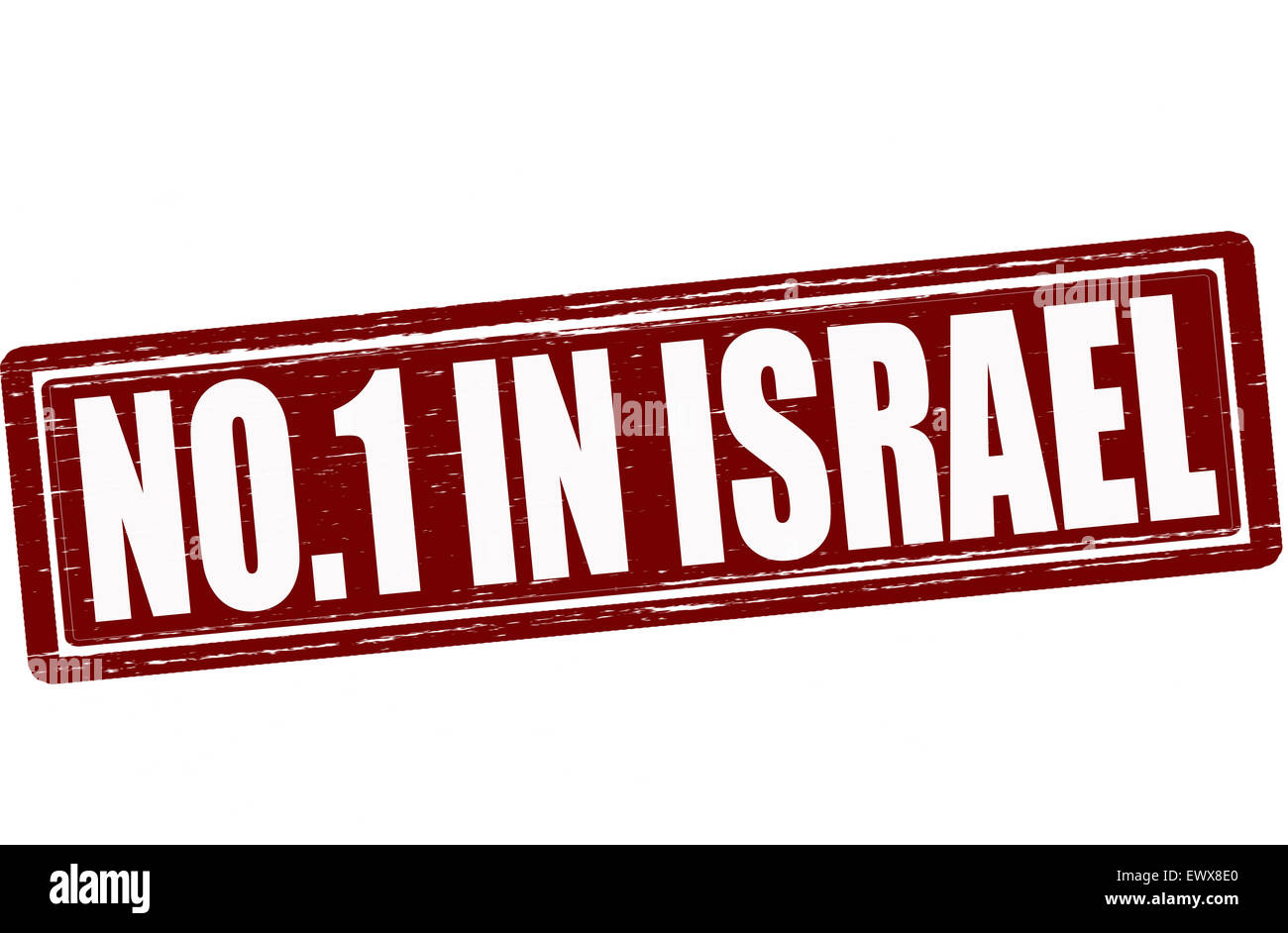 Stempel mit Text niemand in Israel Abbildung Stockfoto