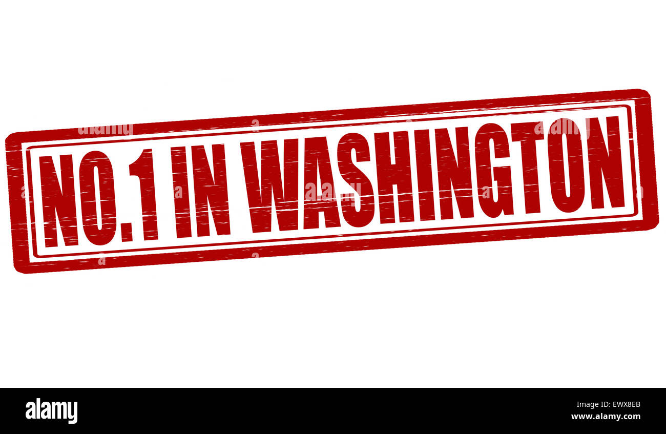 Stempel mit Text niemand in Washington Abbildung Stockfoto