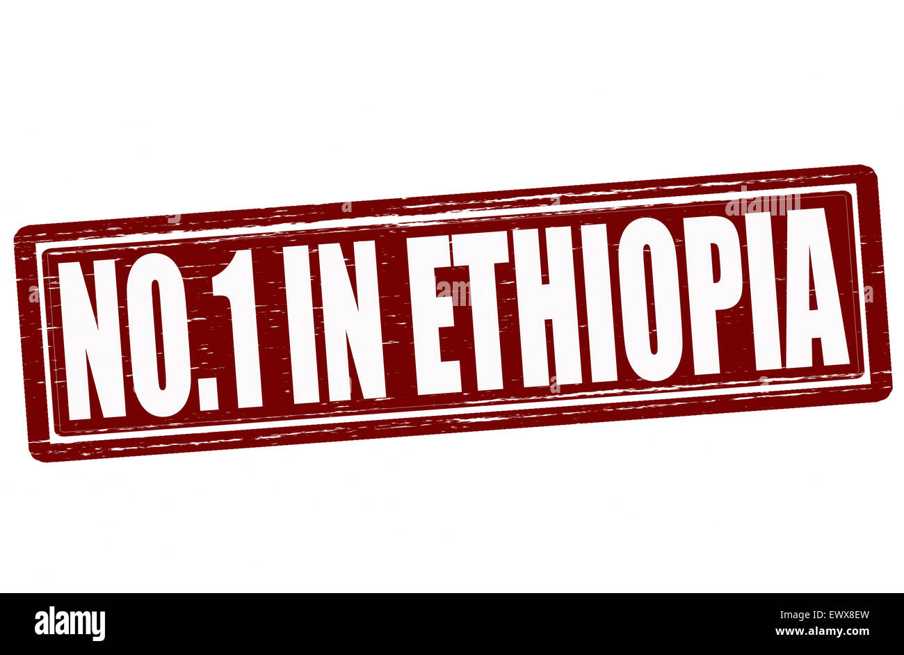 Stempel mit Text niemand in Äthiopien Abbildung Stockfoto